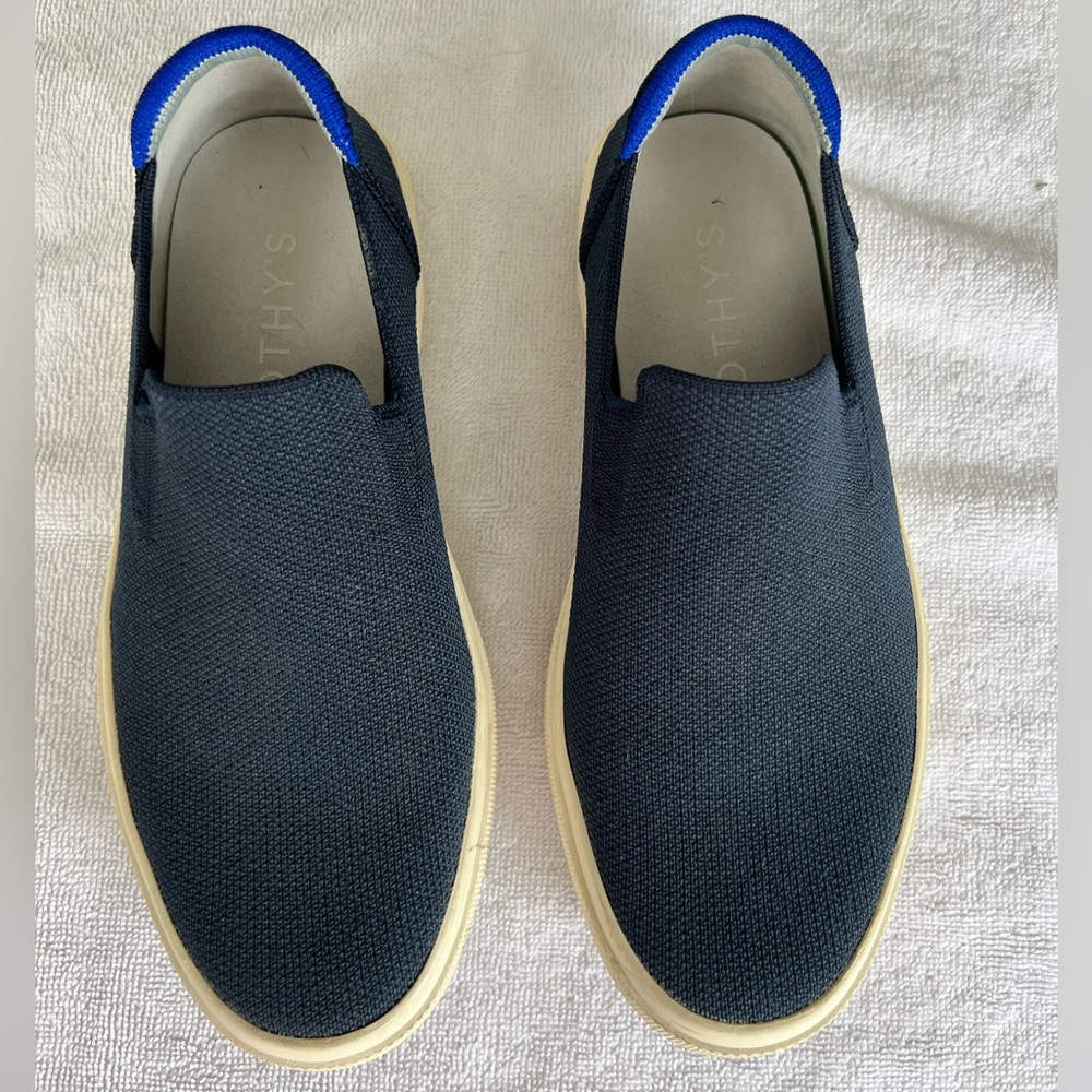 Rothy’s City Slip-on Sneakers, Navy, size 6.5. Great condition